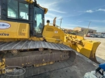 Used Komatsu,Used Bulldozer in yard,Side of used Komatsu,Side of used Bulldozer